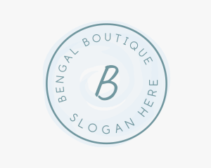 Watercolor Brush Boutique logo design