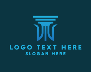 Engineer - Legal Column Pillar logo design