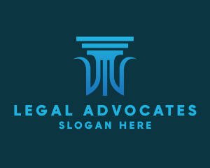 Legal Column Pillar logo design