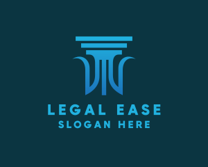 Legal Column Pillar logo design