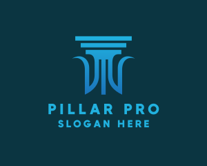 Legal Column Pillar logo design