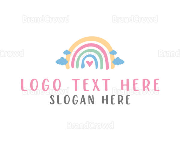 Creative Playful Rainbow Logo