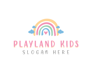 Creative Playful Rainbow logo design