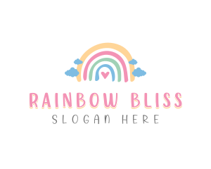 Creative Playful Rainbow logo design