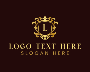 Decor - Elegant Shield Crown logo design