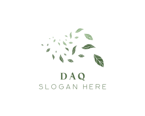Clean - Organic Flying Leaf logo design