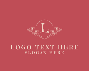 Floral - Aesthetic Flower Feminine Boutique logo design