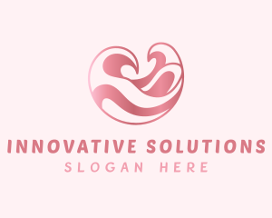 Innovation - Pink Innovation Wave logo design