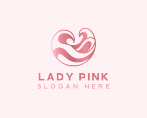 Pink Innovation Wave logo design