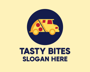 Food - Pizza Delivery Food Truck logo design