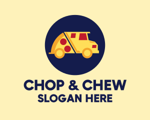 Pizza Delivery Food Truck logo design