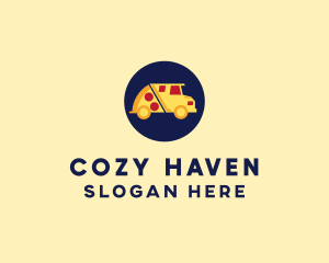 Pizza Delivery Food Truck logo design