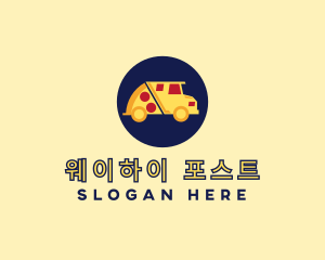 Pizza Delivery Food Truck logo design