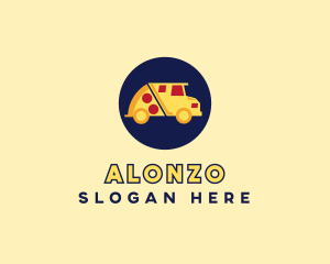 Pizza Delivery Food Truck logo design