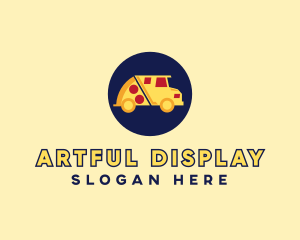 Pizza Delivery Food Truck logo design