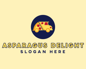 Pizza Delivery Food Truck logo design