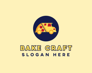 Pizza Delivery Food Truck logo design