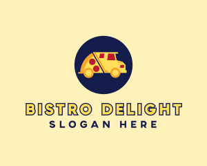 Pizza Delivery Food Truck logo design