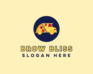 Pizza Delivery Food Truck logo design