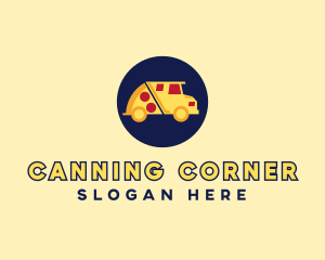 Pizza Delivery Food Truck logo design