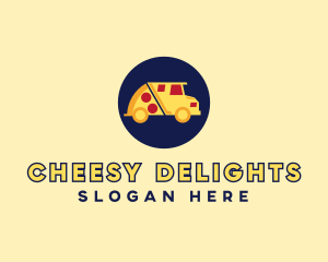 Pizza Delivery Food Truck logo design