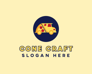 Pizza Delivery Food Truck logo design