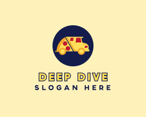 Pizza Delivery Food Truck logo design