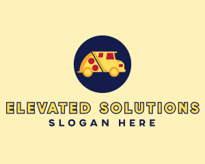 Pizza Delivery Food Truck logo design