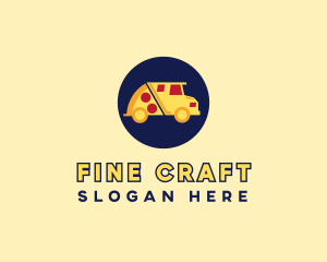 Pizza Delivery Food Truck logo design