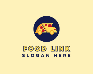 Pizza Delivery Food Truck logo design