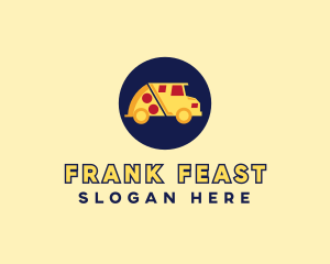 Pizza Delivery Food Truck logo design