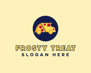 Pizza Delivery Food Truck logo design