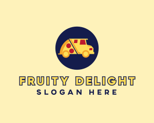 Pizza Delivery Food Truck logo design