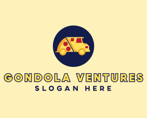 Pizza Delivery Food Truck logo design