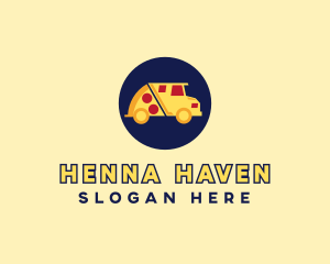 Pizza Delivery Food Truck logo design