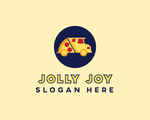 Pizza Delivery Food Truck logo design