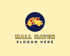 Pizza Delivery Food Truck logo design