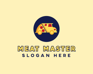 Pizza Delivery Food Truck logo design