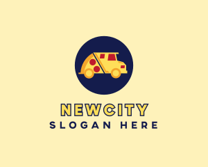 Pizza Delivery Food Truck logo design