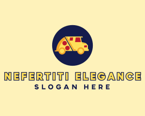 Pizza Delivery Food Truck logo design