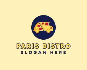 Pizza Delivery Food Truck logo design