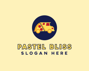 Pizza Delivery Food Truck logo design