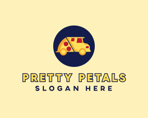 Pizza Delivery Food Truck logo design