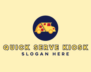 Pizza Delivery Food Truck logo design