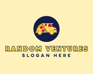 Pizza Delivery Food Truck logo design