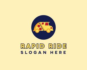 Pizza Delivery Food Truck logo design