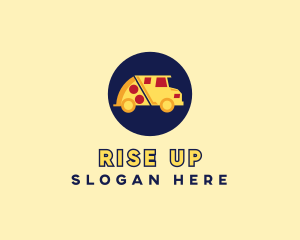 Pizza Delivery Food Truck logo design