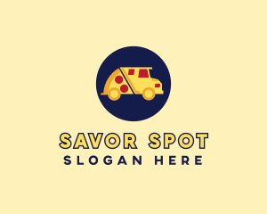 Pizza Delivery Food Truck logo design