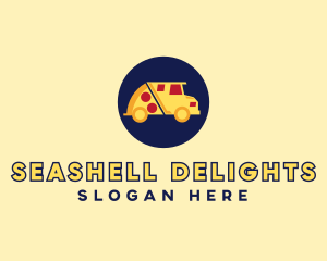 Pizza Delivery Food Truck logo design