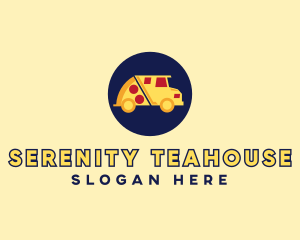 Pizza Delivery Food Truck logo design